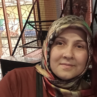 Hasta ve yaşlı bakıcı,  Emine, TUZLA